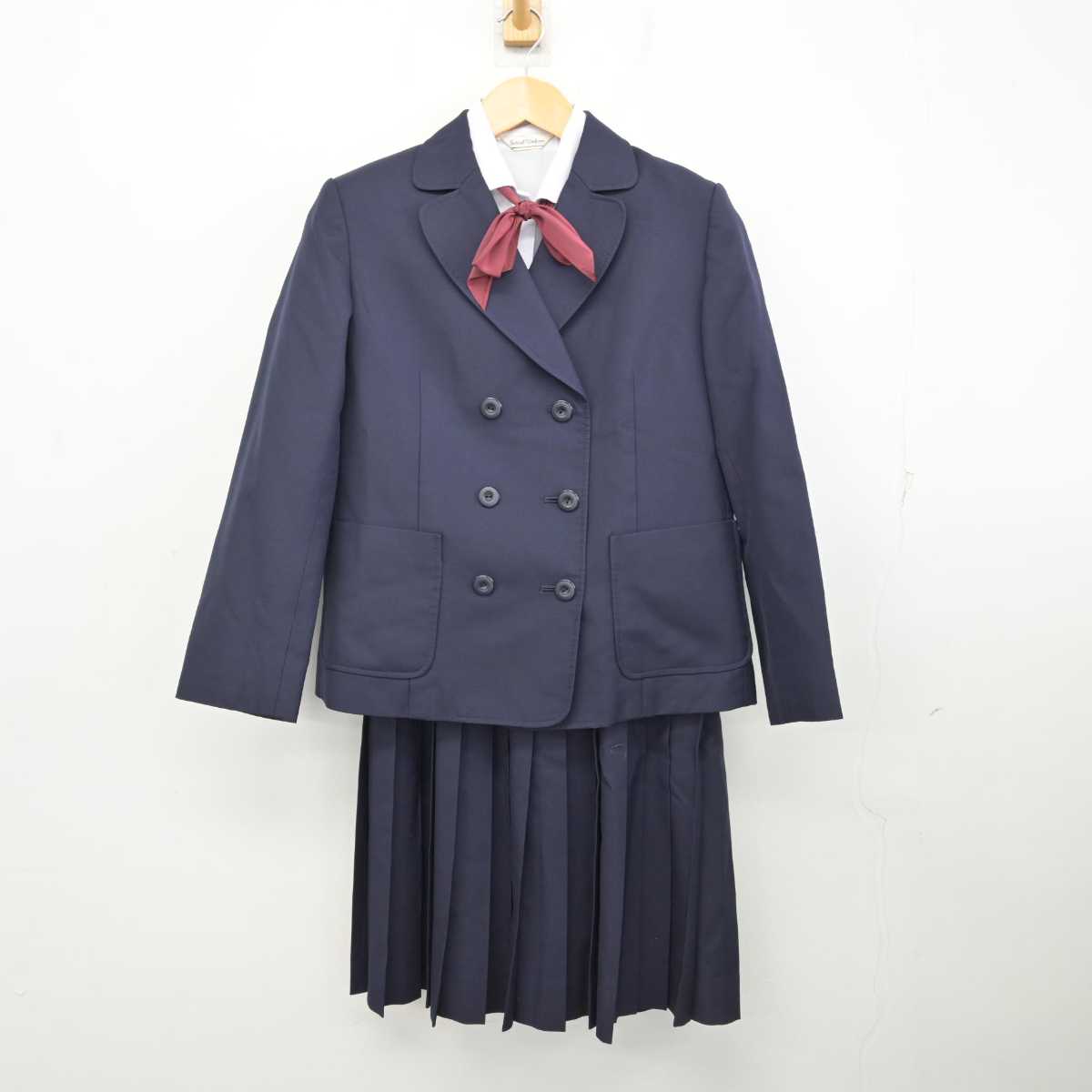 中古】愛知県 椙山女学園中学校 女子制服 4点 (ブレザー・シャツ 