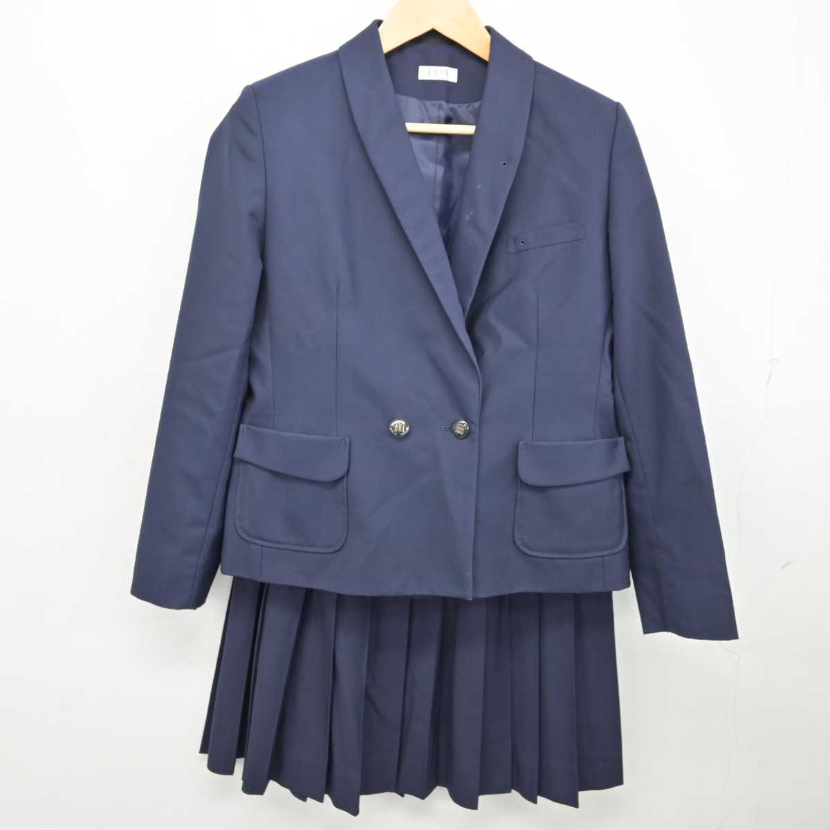 中古】香川県 丸亀高等学校 女子制服 3点 (ブレザー・ベスト