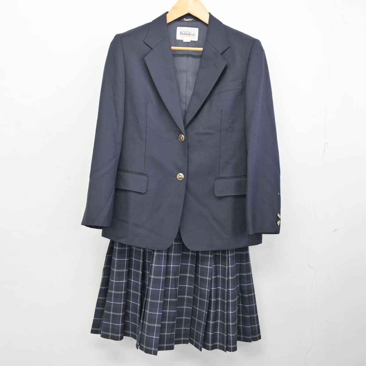 【中古】静岡県 岡崎中学校 女子制服 3点 (ブレザー・スカート・スカート) sf075256