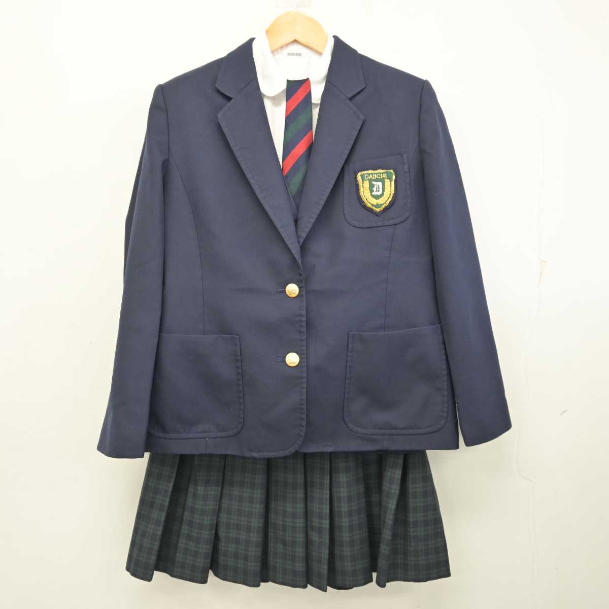 中古】福岡県 福岡第一高等学校 女子制服 5点 (ブレザー・ベスト・シャツ・スカート) sf075453 | 中古制服通販パレイド