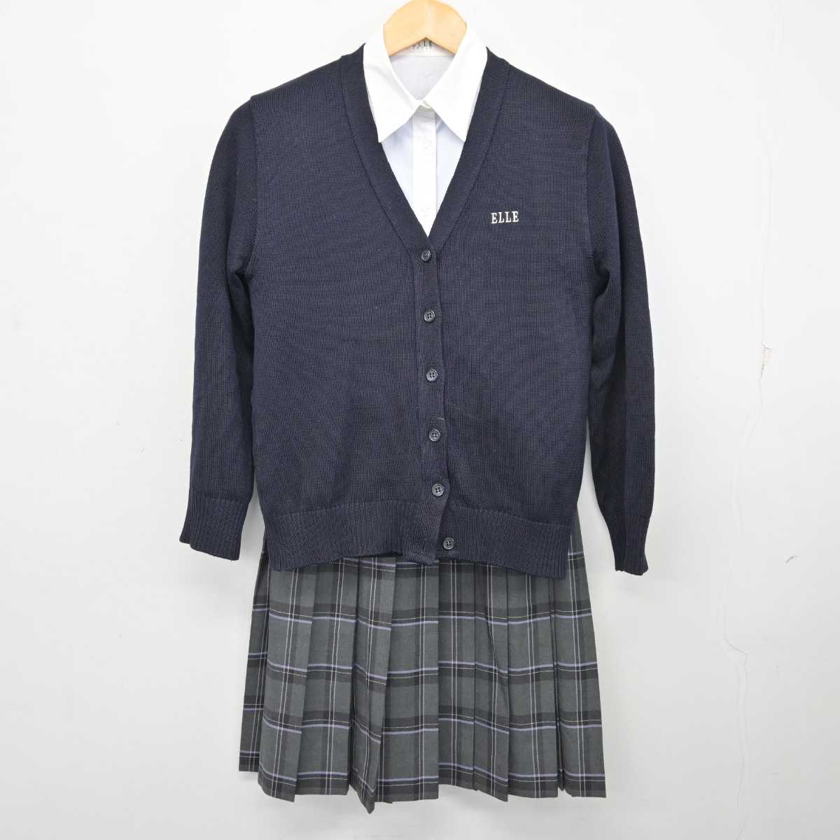 中古】大阪府 金光藤蔭高等学校 女子制服 3点 (ニット・シャツ・スカート) sf075638 | 中古制服通販パレイド