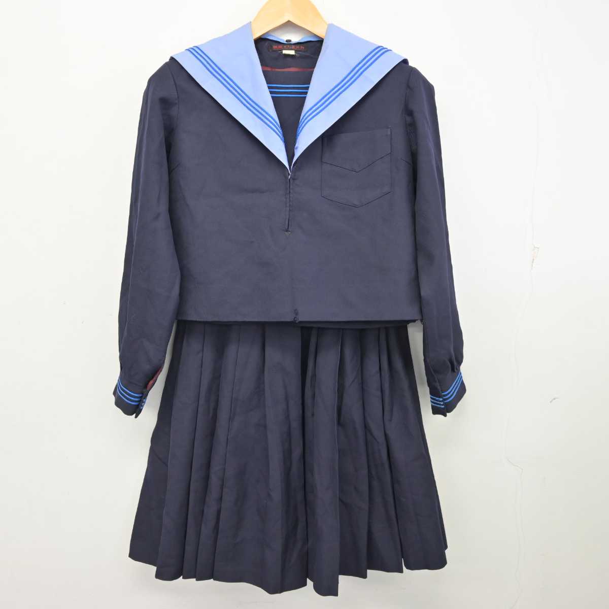 中古】大阪府 木津中学校 女子制服 2点 (セーラー服・スカート) sf075643 | 中古制服通販パレイド