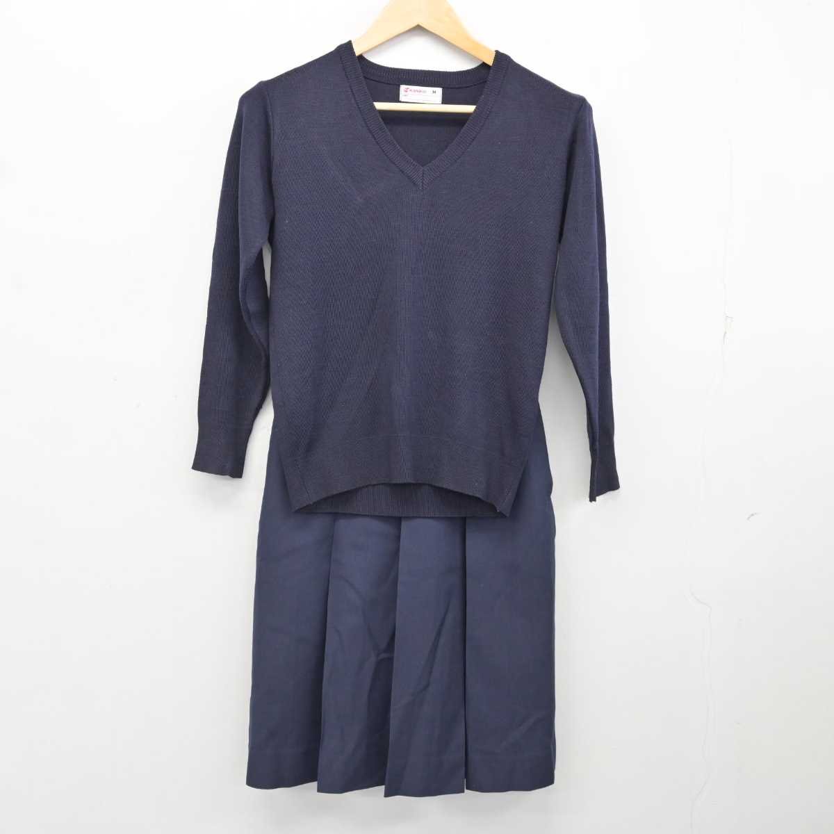 【中古】 小説田中学校 中古】兵庫県 神戸生田中学校 女子制服 2点 (ニット・スカート
