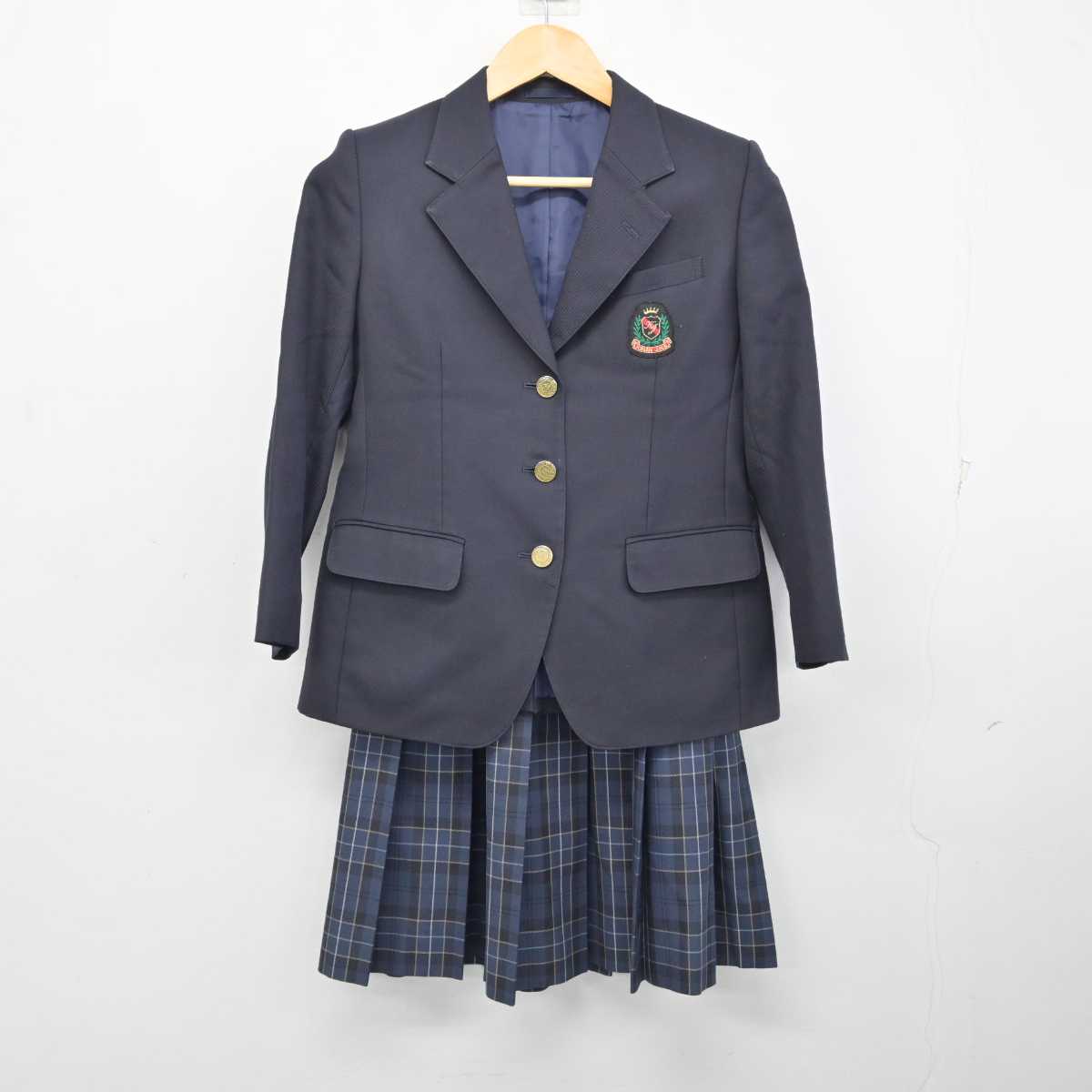 【中古】埼玉県 城南中学校 女子制服 3点 (ブレザー・スカート) sf075805