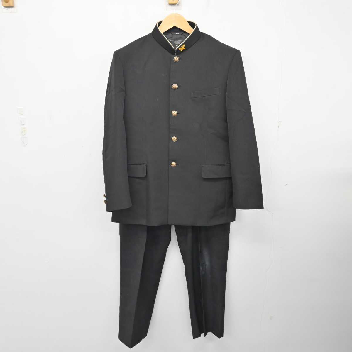 【中古】茨城県 神栖第二中学校 男子制服 2点 (学ラン・ズボン) sf075852