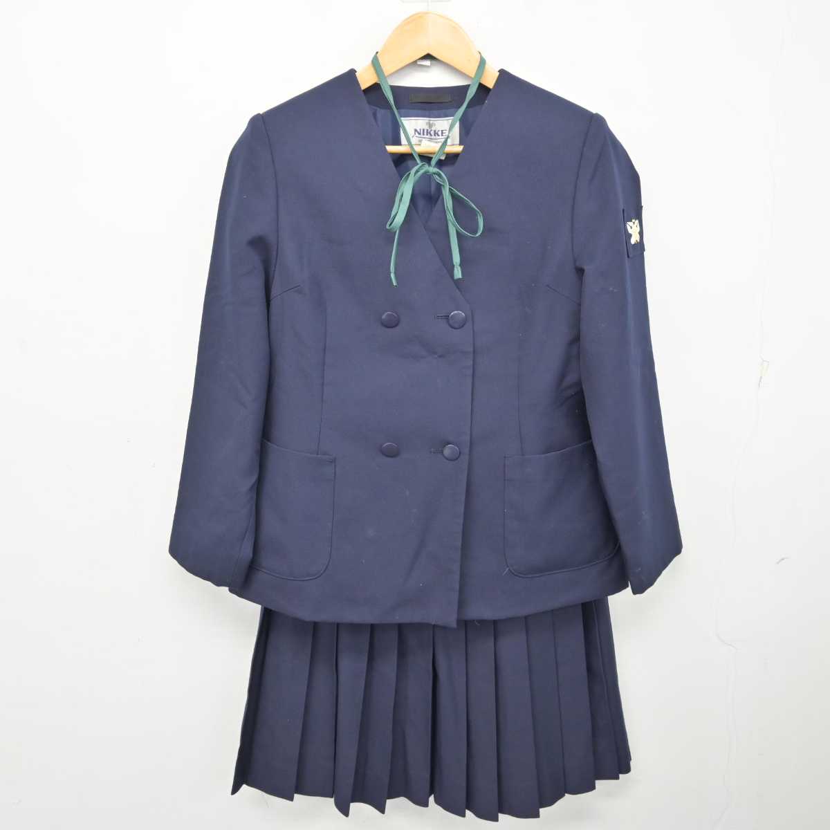 【中古】茨城県 神栖第二中学校 女子制服 4点 (ブレザー・スカート) sf075854