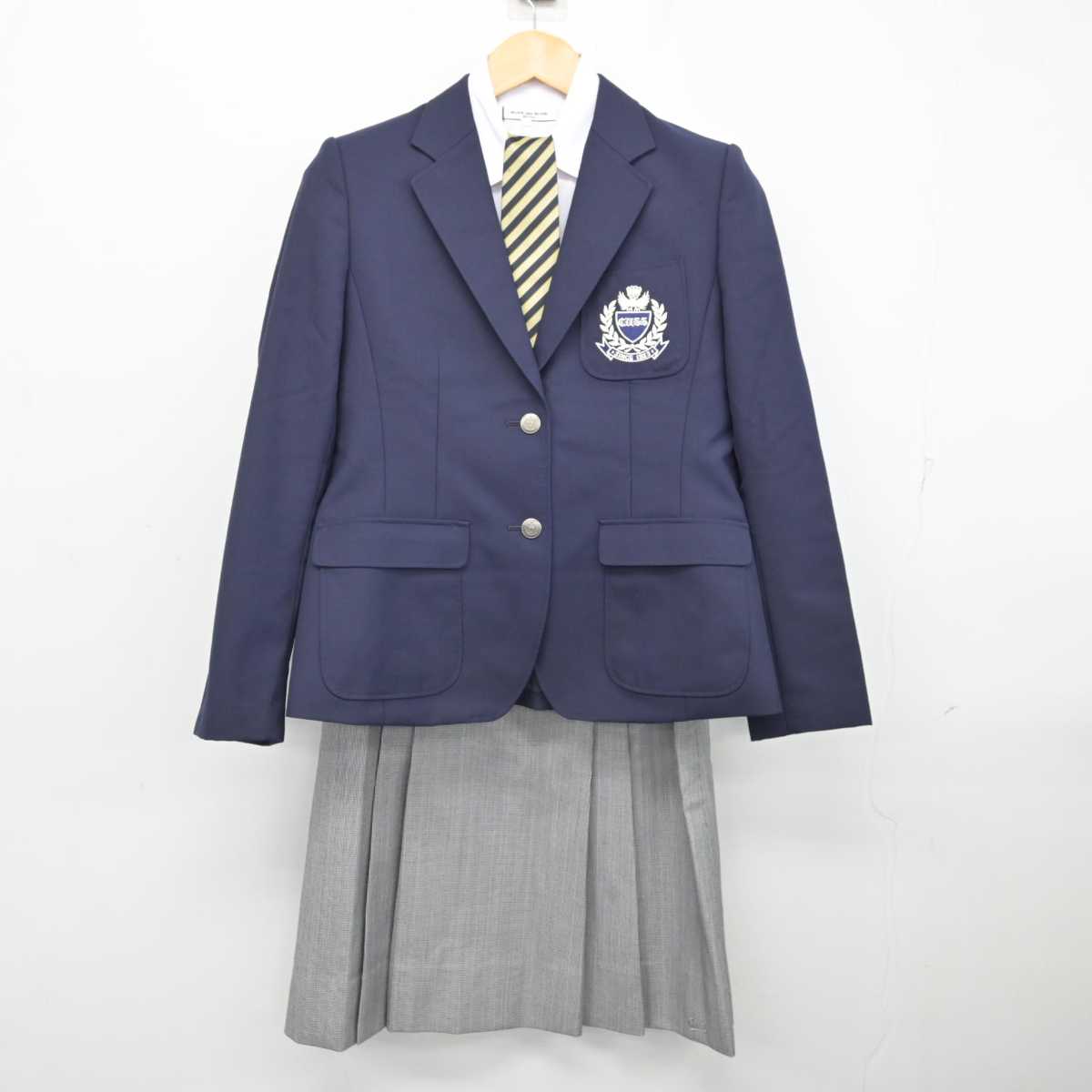 【中古】愛知県 中京大学附属中京高等学校 女子制服 4点 (ブレザー・シャツ・スカート) sf076057