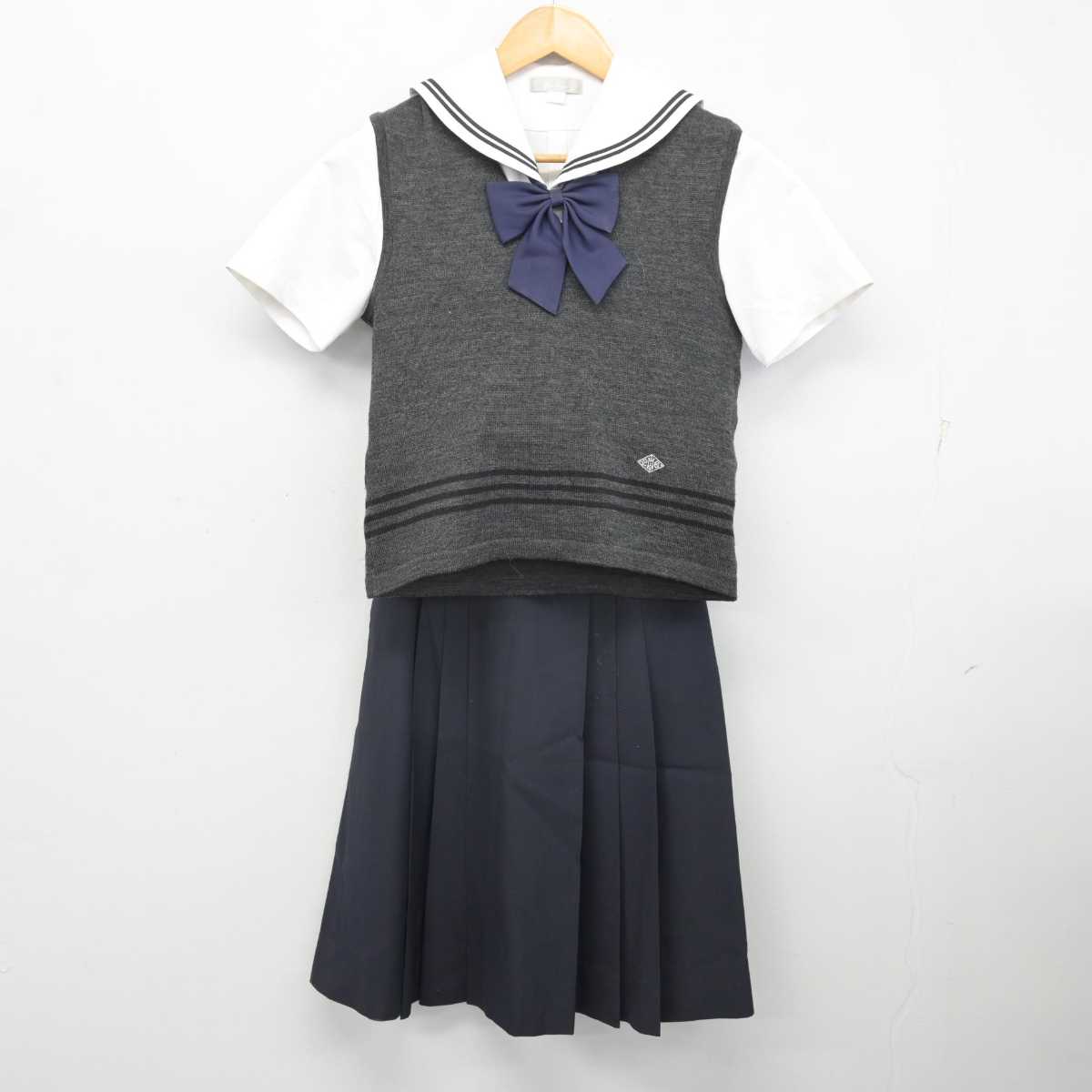 中古】兵庫県 啓明学院中学校・高等学校 女子制服 5点 (ニット 中古】兵庫県 啓明学院中学校・高等学校 女子制服 5点 (ニット