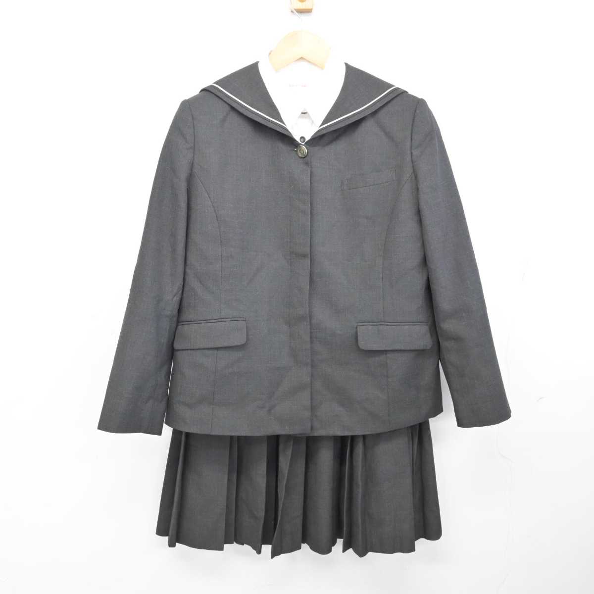 【中古】埼玉県 川越初雁高等学校 女子制服 3点 (ブレザー・シャツ・スカート) sf076523