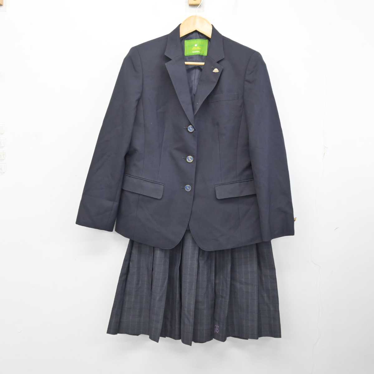 中古】大阪府 八尾北高等学校 女子制服 4点 (ブレザー・スカート
