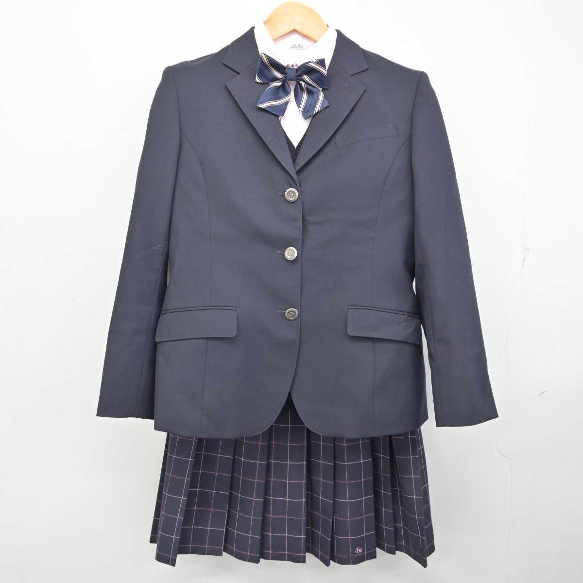 中古】茨城県 土浦湖北高等学校 女子制服 5点 (ブレザー・ニット・シャツ・スカート) sf076633 | 中古制服通販パレイド