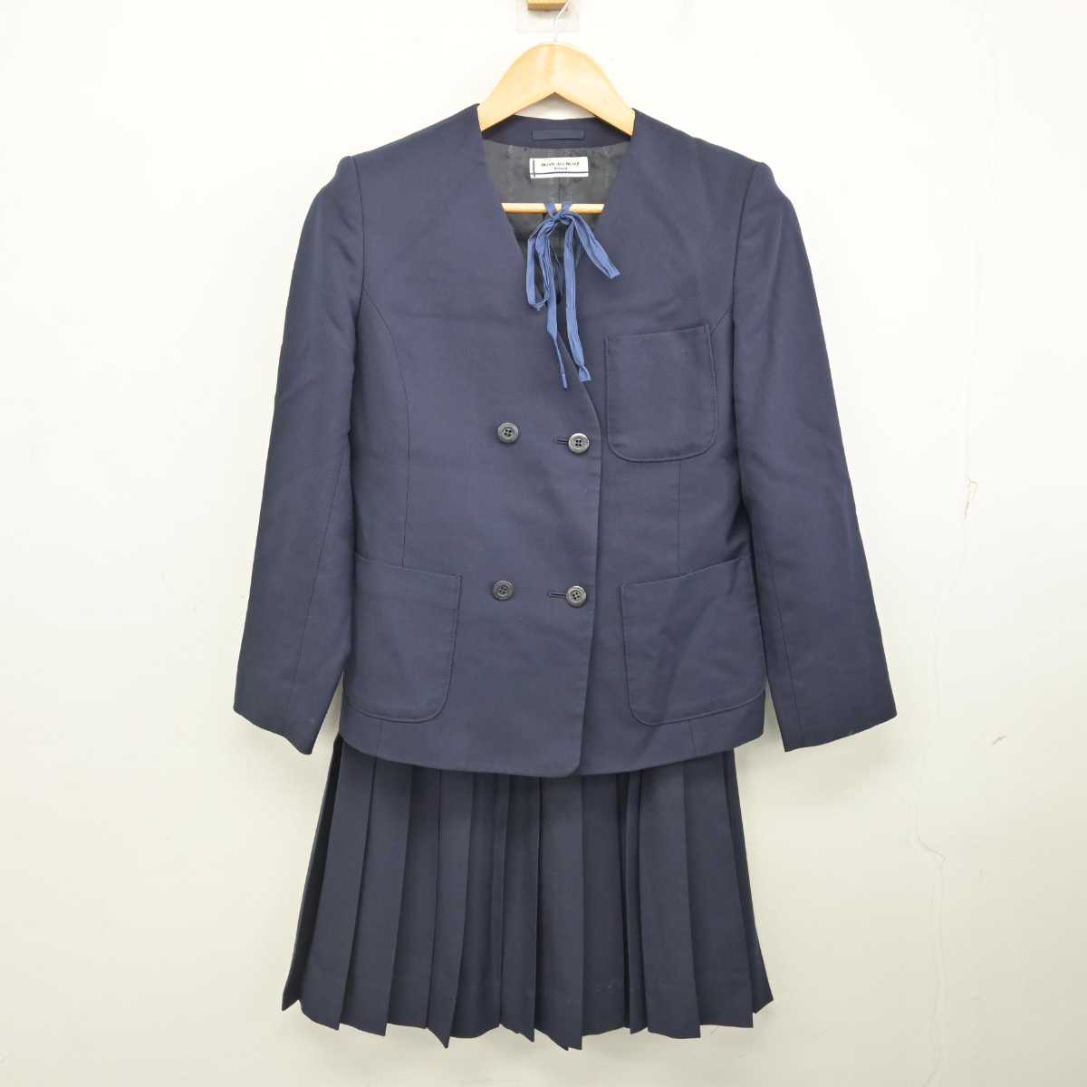 中古】北海道 北広島市立西の里中学校 女子制服 4点 (ブレザー・ベスト 