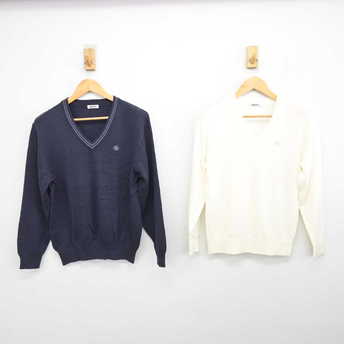 中古】千葉県 東葉高等学校 女子制服 2点 (ニット・ニット