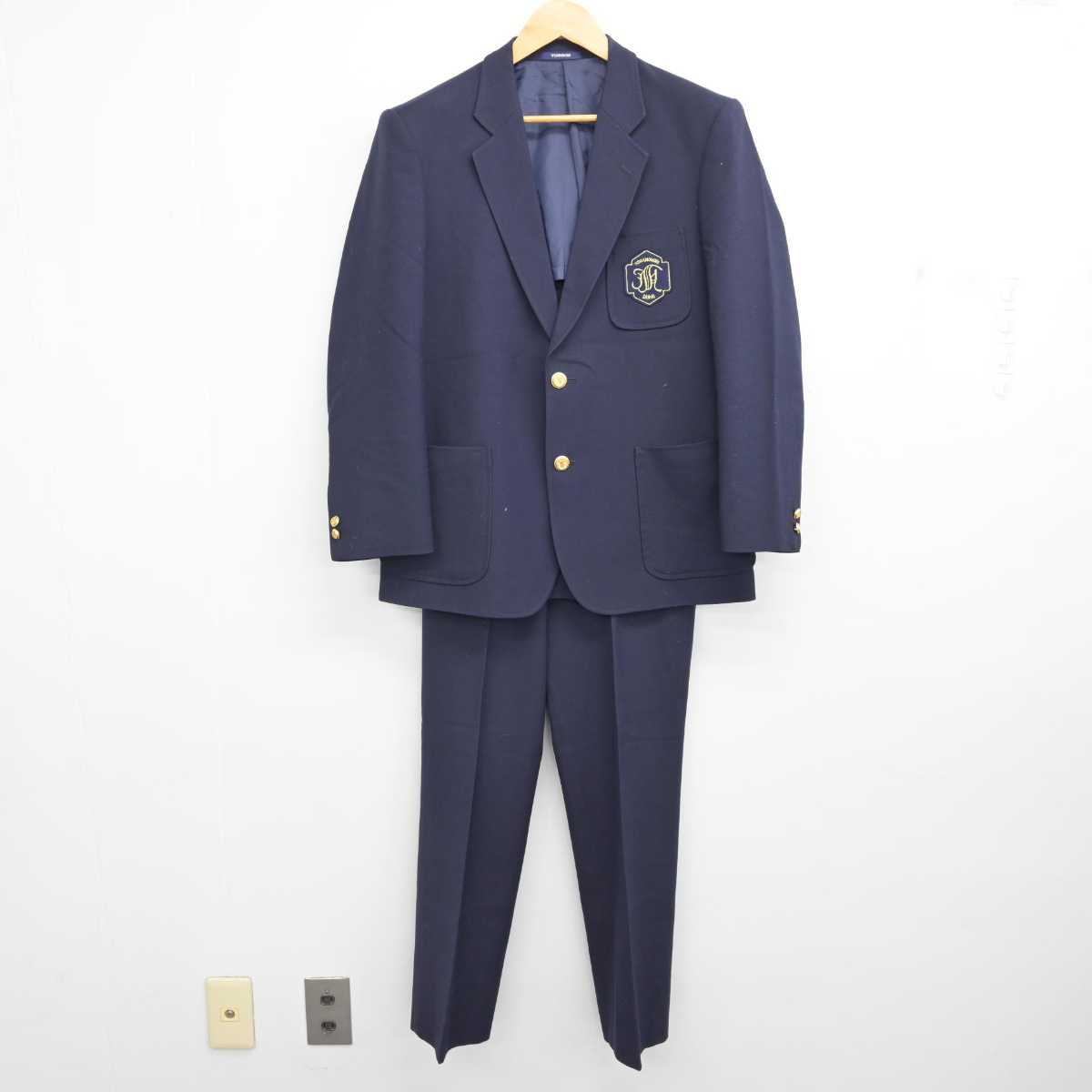 中古】北海道 酪農学園大学附属とわの森三愛高等学校 男子制服 2点