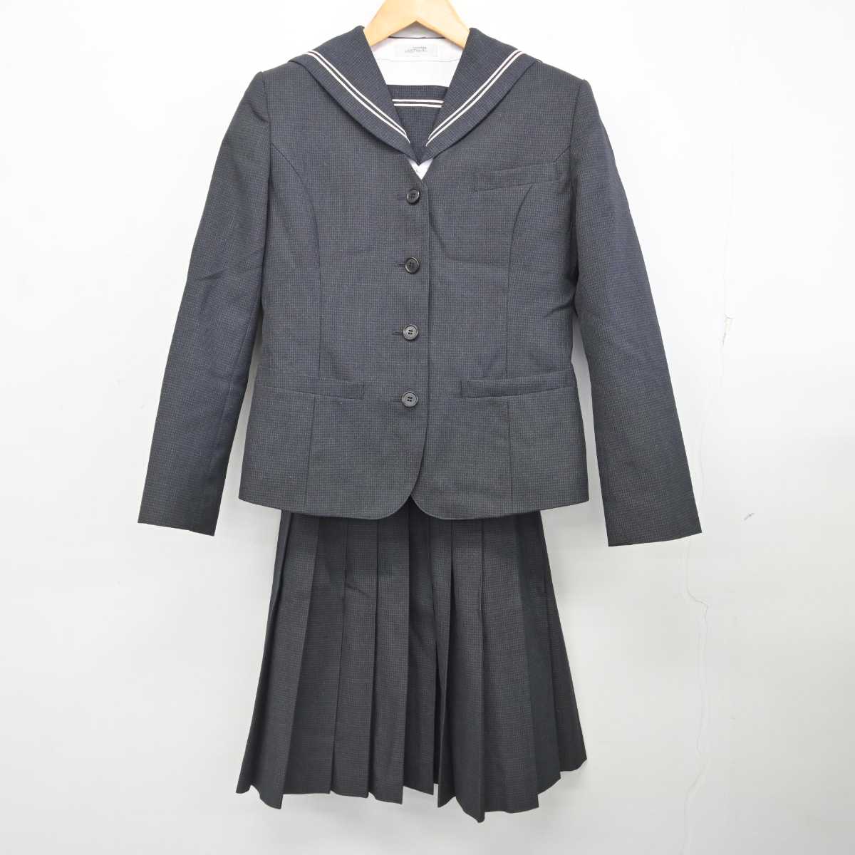 中古】広島県 瀬戸内高等学校 女子制服 3点 (ブレザー・セーラー服・スカート) sf077135 | 中古制服通販パレイド