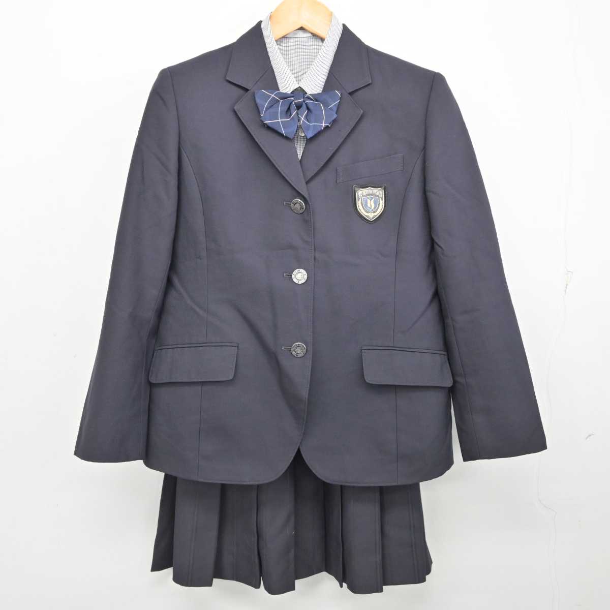 【中古】神奈川県 横浜清風高等学校 女子制服 4点 (ブレザー・シャツ・スカート) sf077330