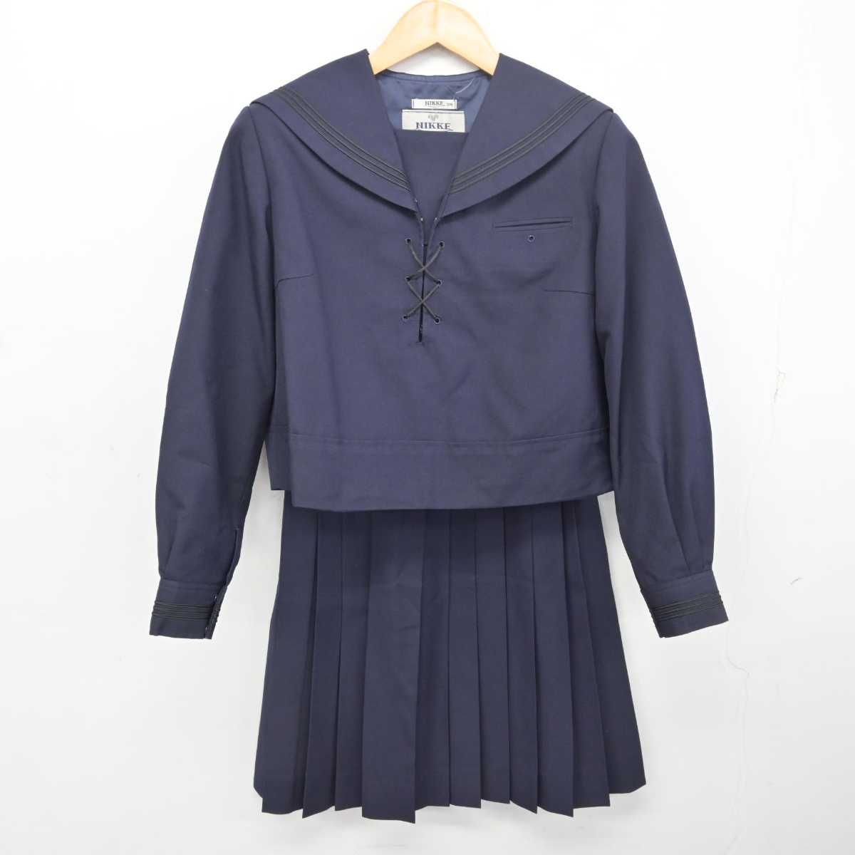 【中古】静岡県 浜松日体高等学校 女子制服 2点 (セーラー服・スカート) sf077483