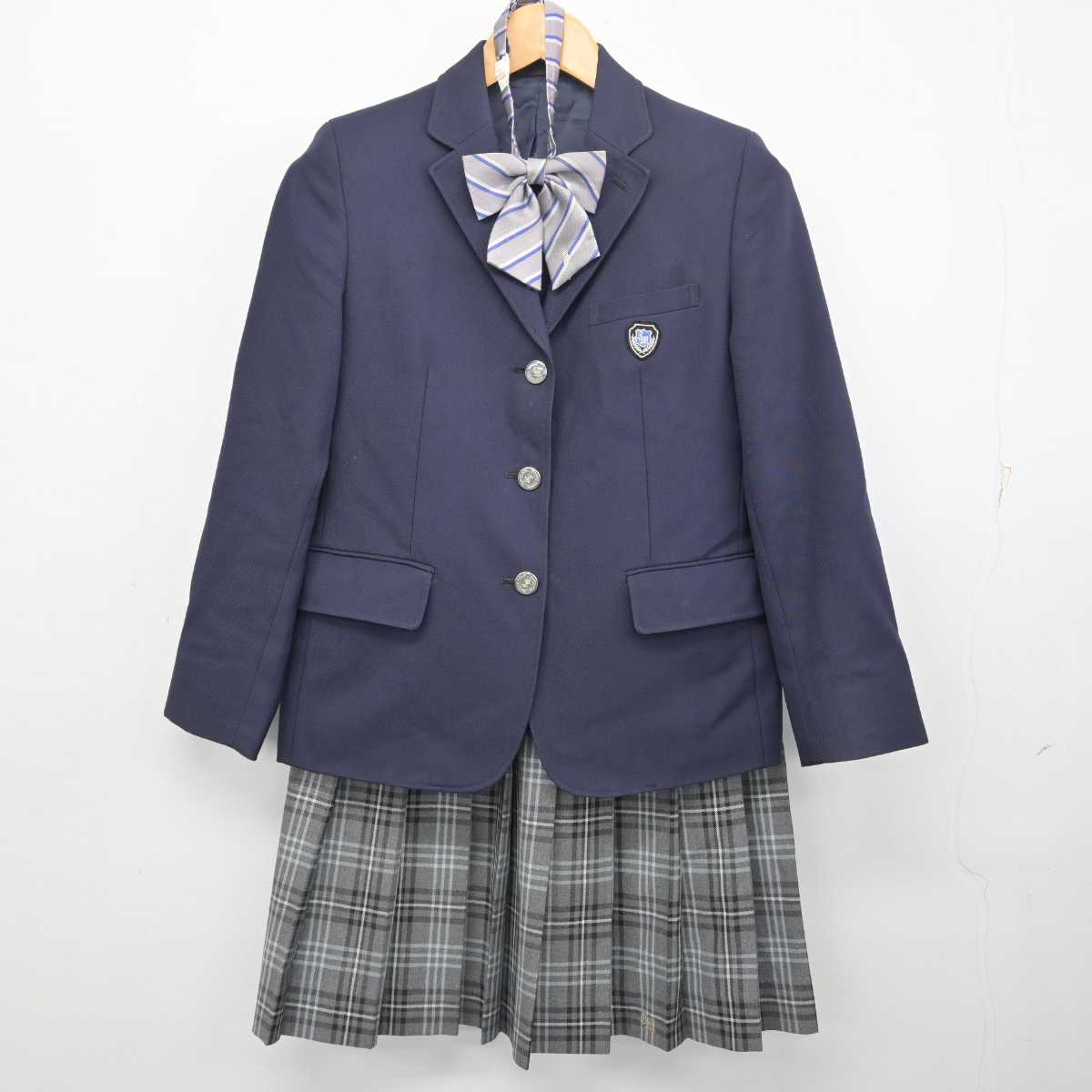 【中古】北海道 北海道石狩南高等学校 女子制服 3点 (ブレザー・スカート) sf077583