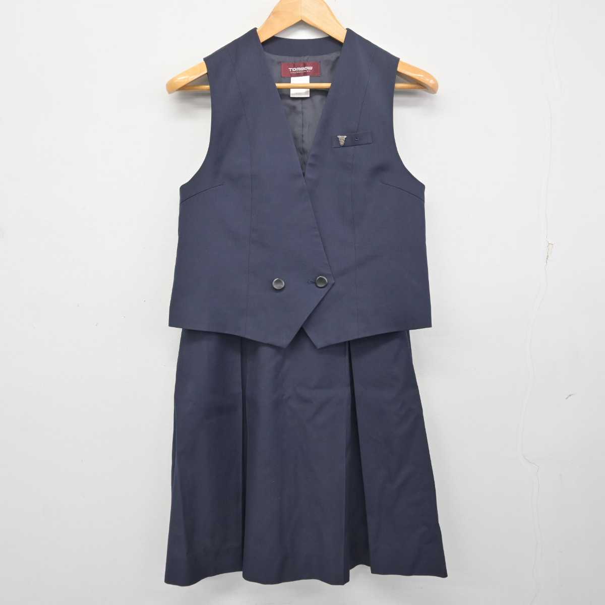 【中古】千葉県 千葉商業高等学校 女子制服 3点 (ベスト・スカート) sf077727