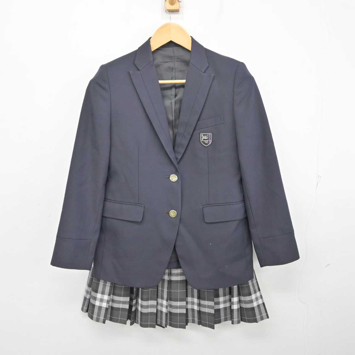 中古】東京都 昭和第一高等学校 女子制服 3点 (ブレザー・ニットベスト・スカート) sf077970 | 中古制服通販パレイド