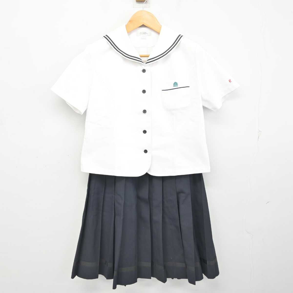 【中古】大阪府 初芝立命館高等学校/旧制服 女子制服 2点 (ブラウス・スカート) sf077998