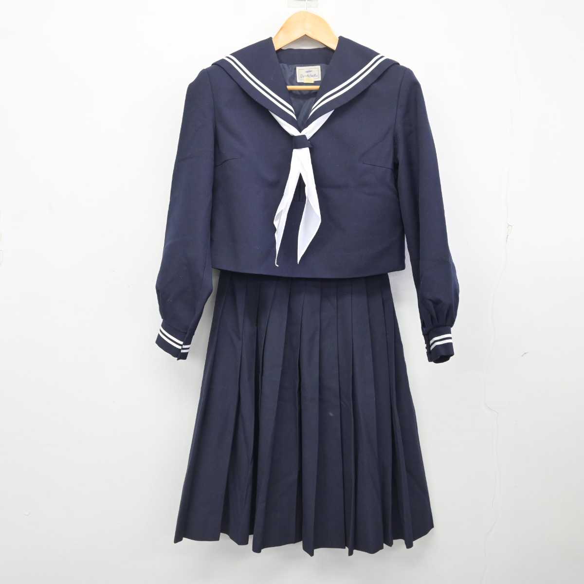 中古】広島県 尾道東高等学校 女子制服 3点 (セーラー服・スカート) sf078125 | 中古制服通販パレイド