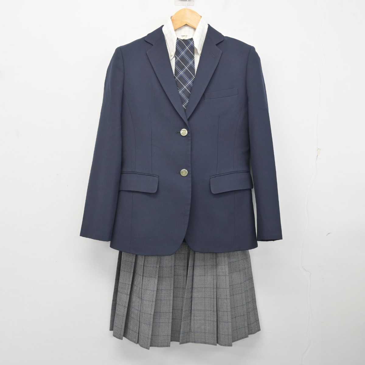 中古】東京都 文教大学付属中学校・高等学校 女子制服 4点
