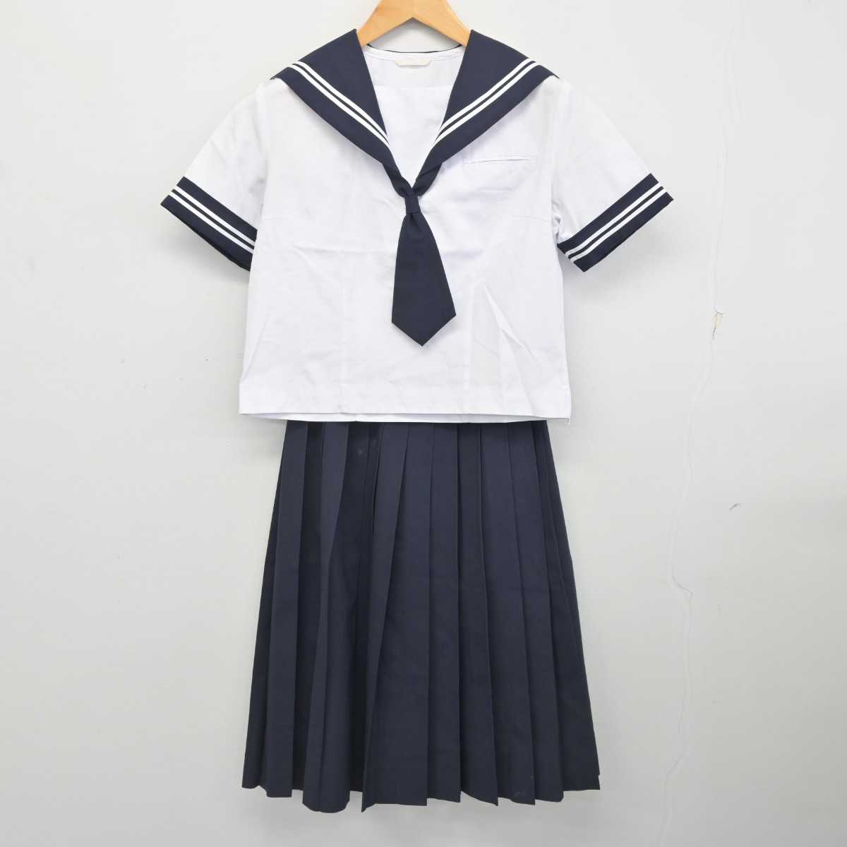 中古】静岡県 富士岡中学校 女子制服 3点 (セーラー服・スカート) sf078474 | 中古制服通販パレイド