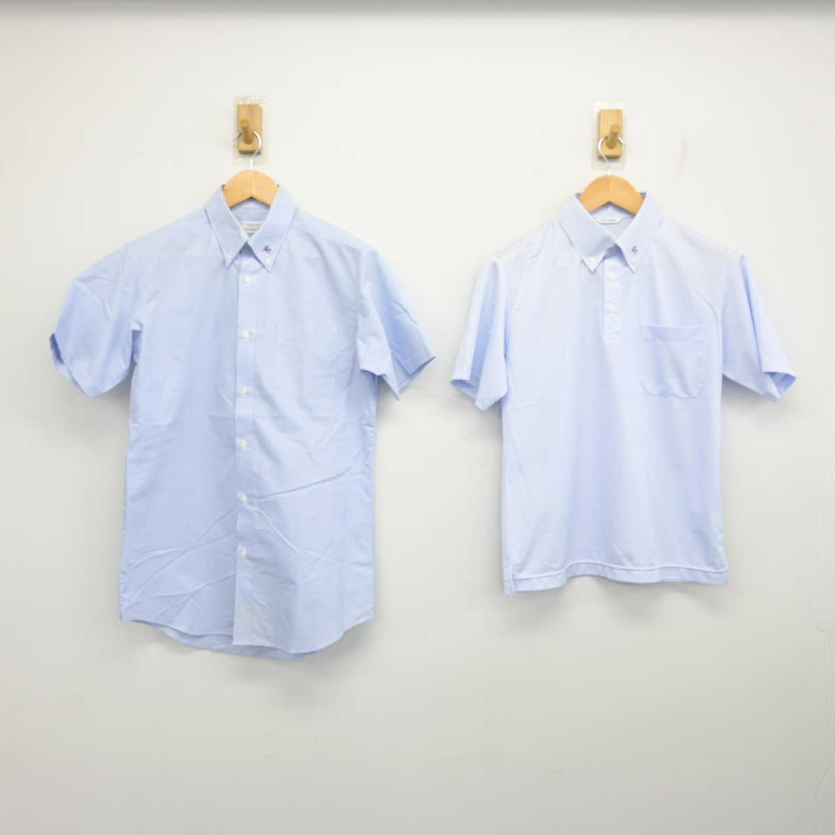 中古】千葉県 流山おおたかの森高等学校 男子制服 2点 (シャツ
