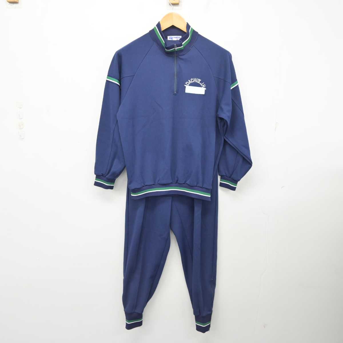 【中古】東京都 足立区立第九中学校 男子制服 2点 (ジャージ 上・ジャージ 下) sf078513