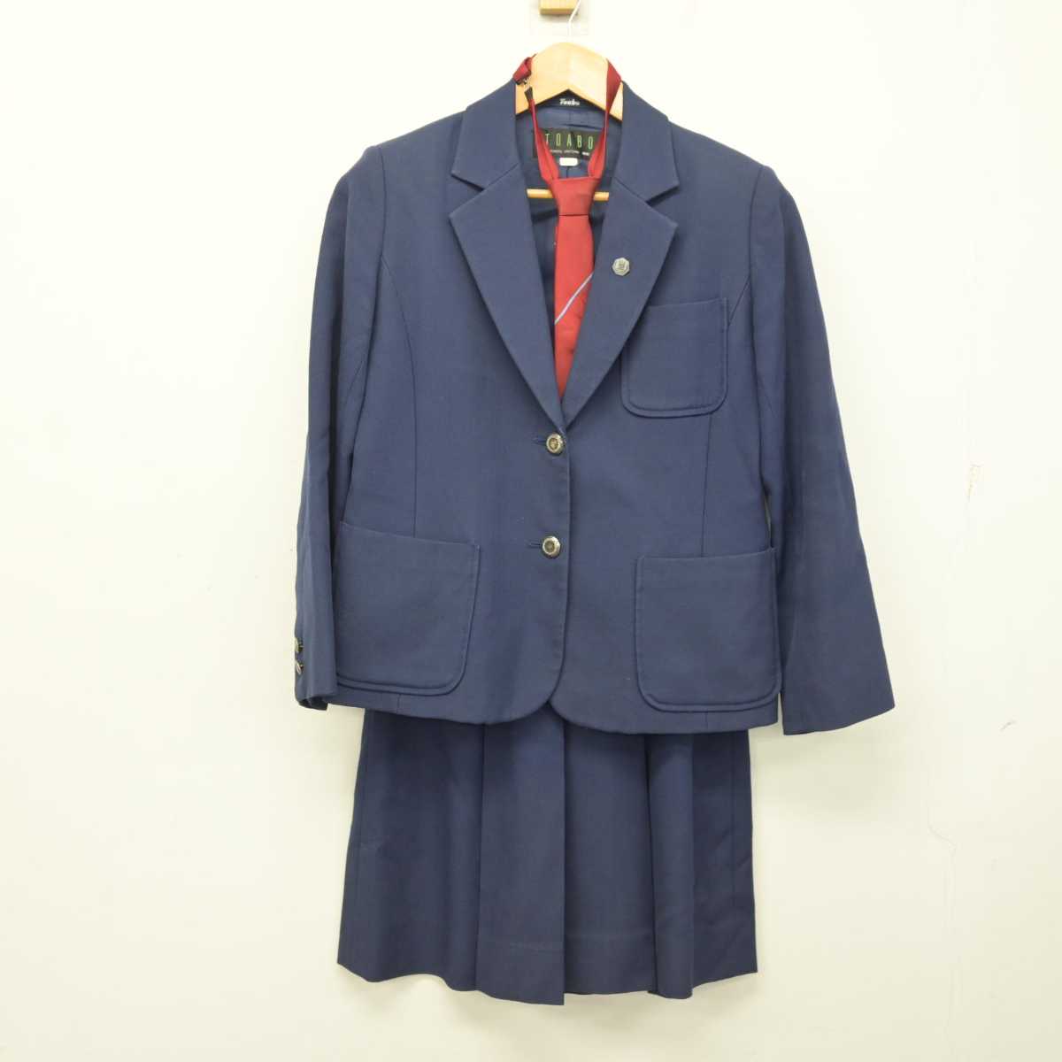中古】三重県 川越高等学校/旧制服 女子制服 5点 (ブレザー