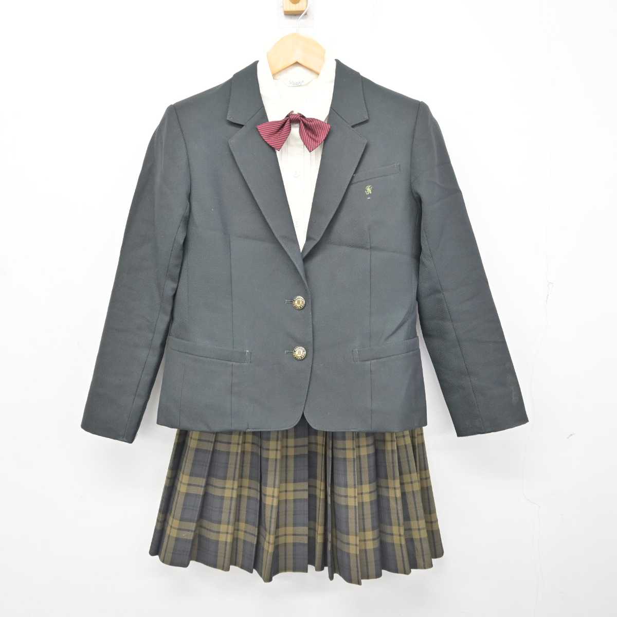 中古】富山県 上市高等学校 女子制服 4点 (ブレザー・シャツ・スカート) sf079308 | 中古制服通販パレイド