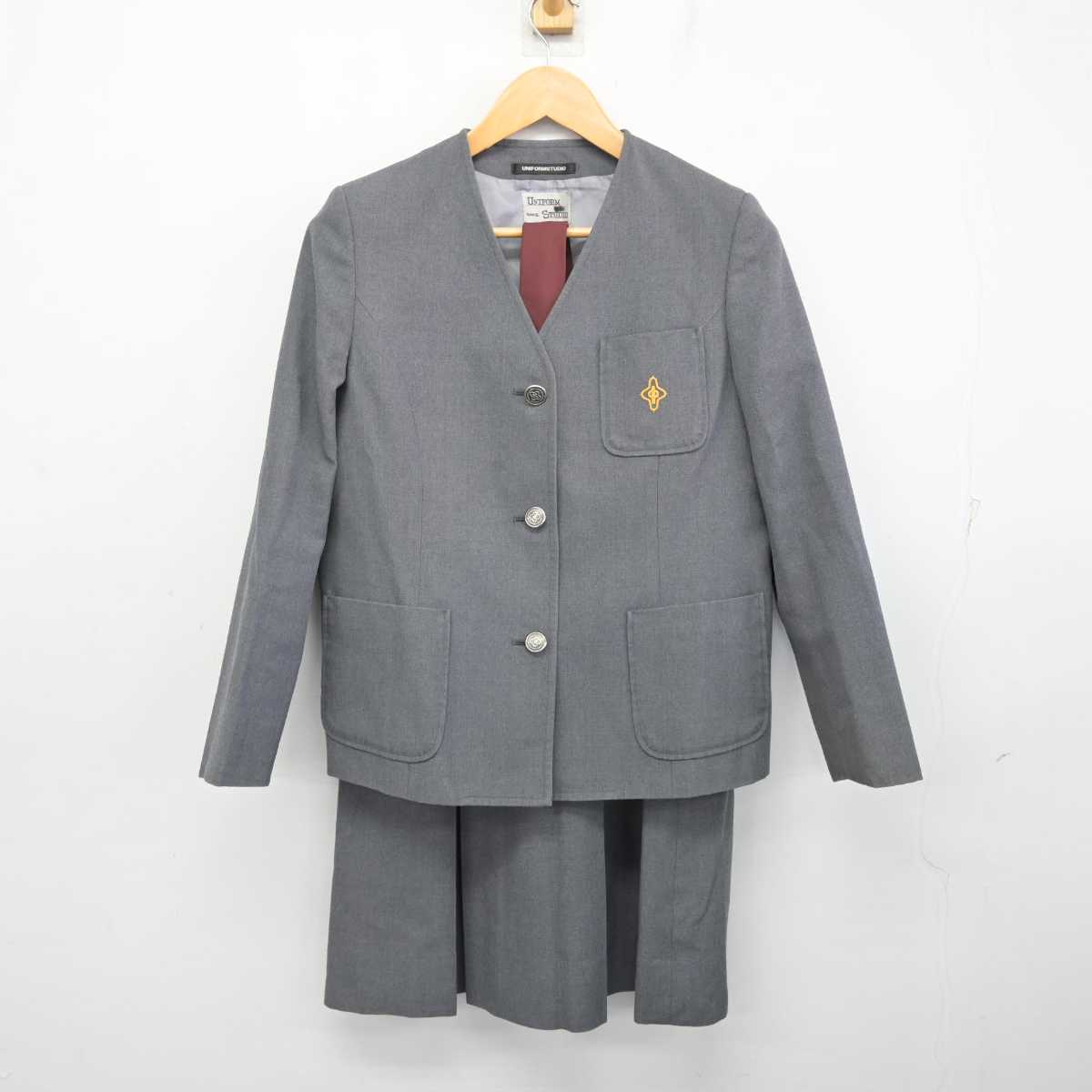 【中古】東京都 大森第十中学校 女子制服 3点 (ブレザー・スカート) sf079614