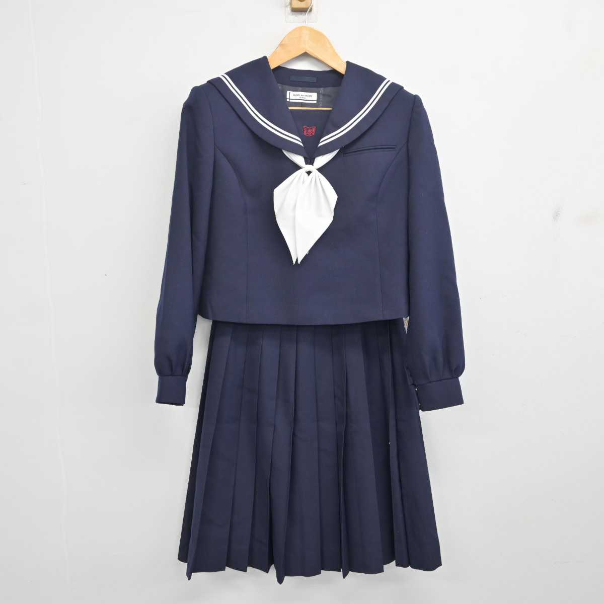 中古】北海道 苫小牧市立啓明中学校 女子制服 3点 (セーラー服・スカート) sf079856 | 中古制服通販パレイド