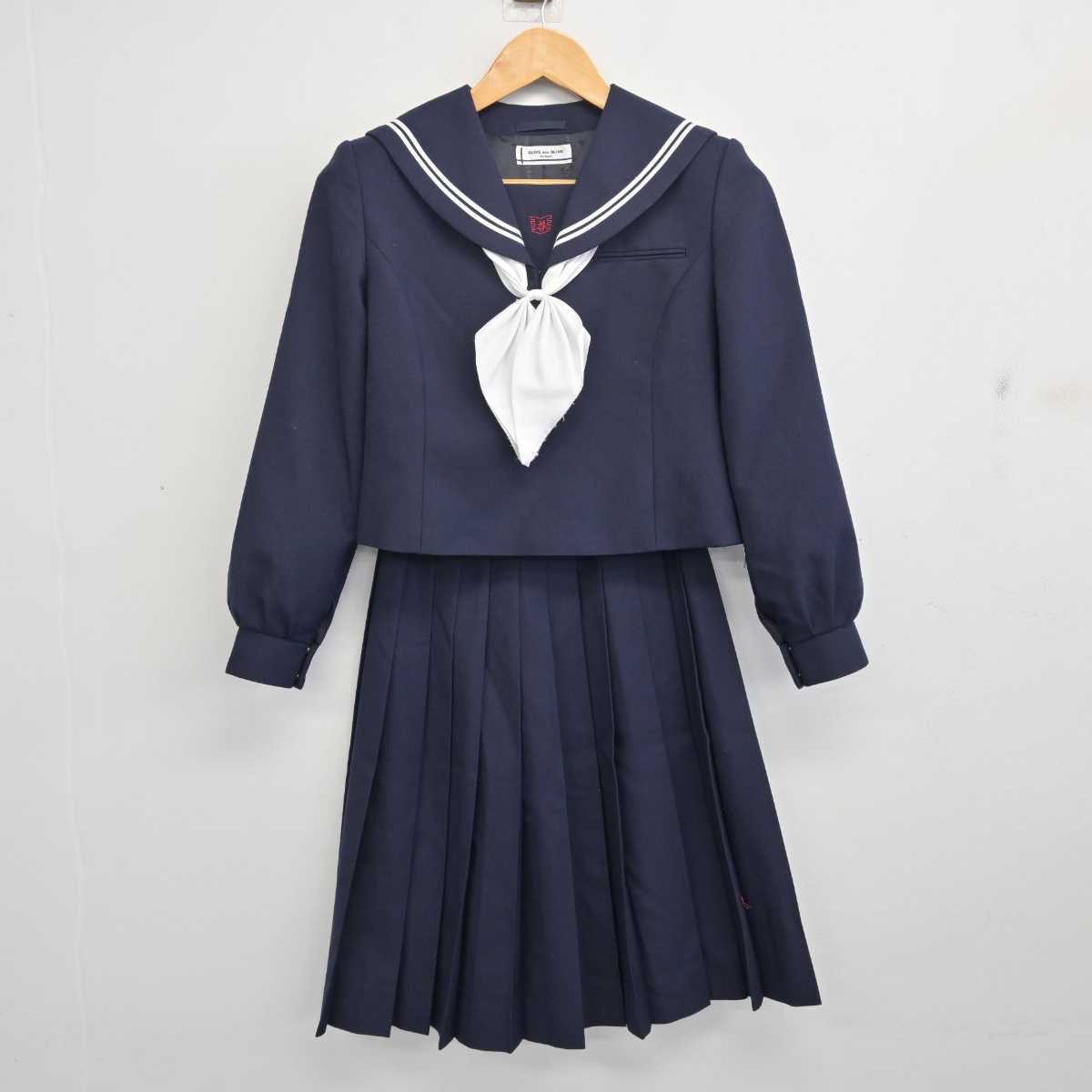 中古】北海道 苫小牧市立啓明中学校 女子制服 3点 (セーラー服・スカート) sf079857 | 中古制服通販パレイド