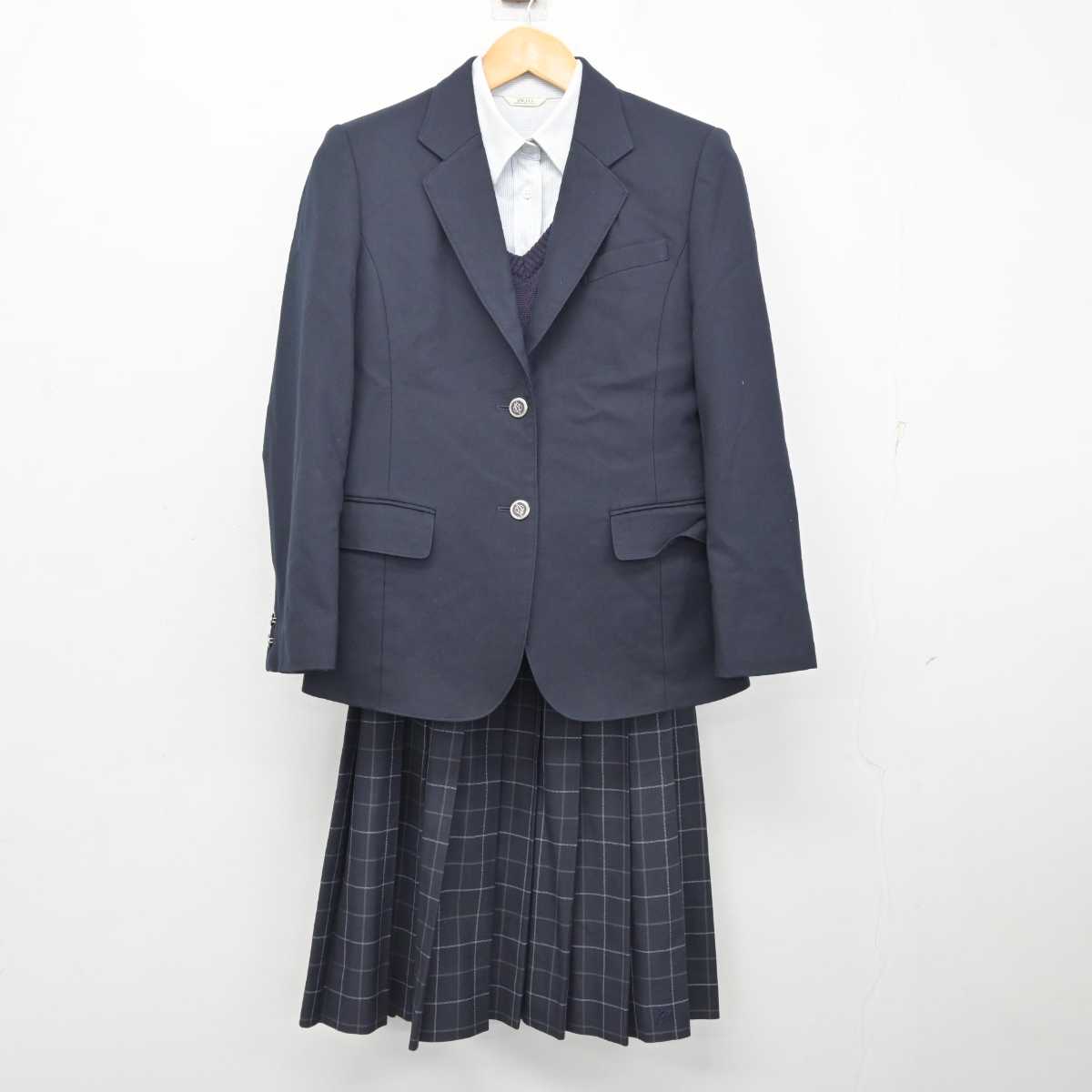 中古】滋賀県 彦根翔陽高等学校 女子制服 4点 (ブレザー・ニット・シャツ・スカート) sf080217 | 中古制服通販パレイド