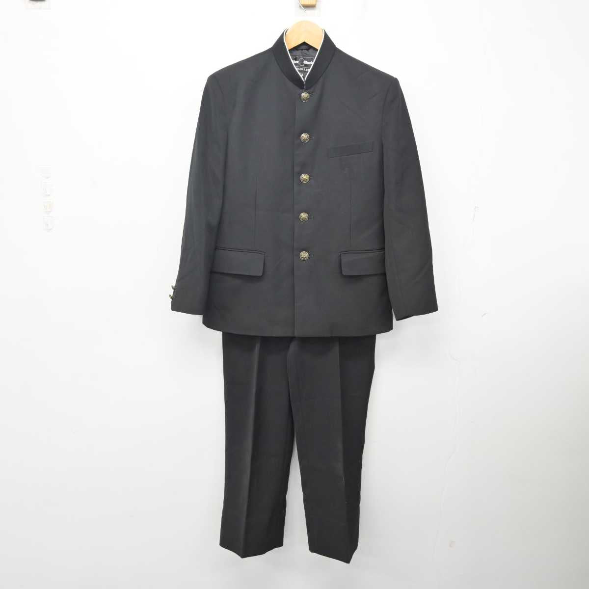 【中古】熊本県 荒尾海陽中学校 男子制服 2点 (学ラン・ズボン) sf080437