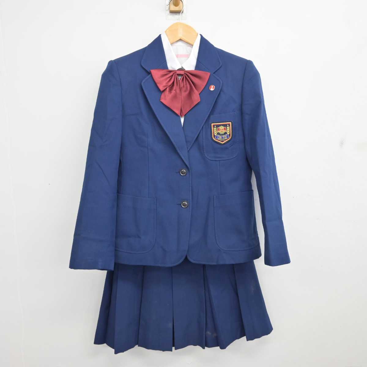 【中古】東京都 東村山第七中学校 女子制服 4点 (ブレザー・シャツ・スカート) sf080484