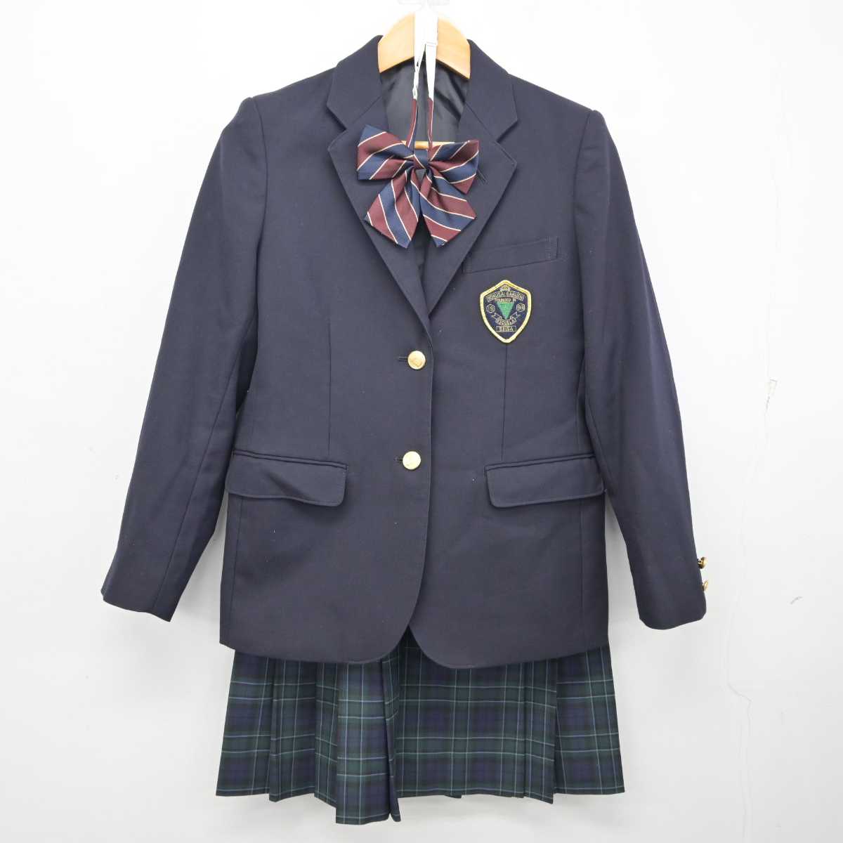 【中古】 星槎国際高等学校 女子制服 3点 (ブレザー・スカート) sf080540