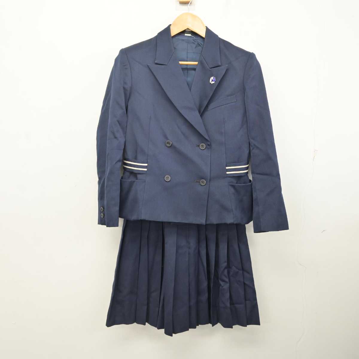 【中古】長崎県 長崎南高等学校/旧制服 女子制服 4点 (ブレザー・ベスト・スカート) sf080711