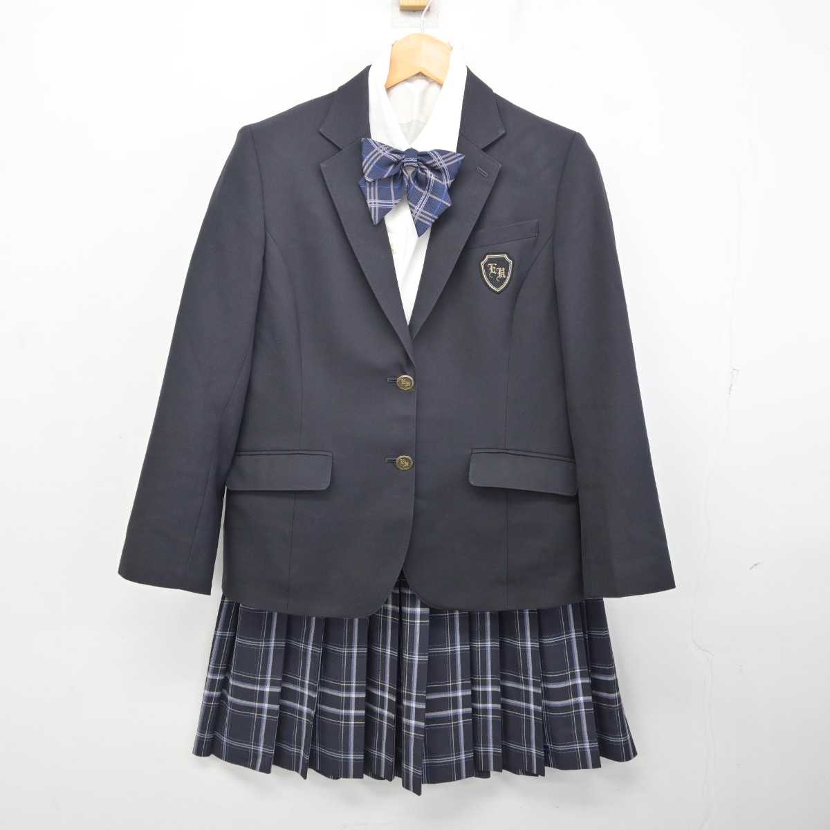 【中古】埼玉県 叡明高等学校 女子制服 5点 (ブレザー・シャツ・スカート) sf080726