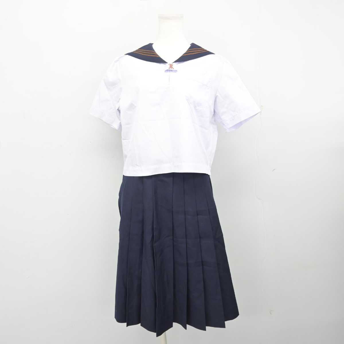 中古】東京都 関東国際高等学校 女子制服 2点 (セーラー服