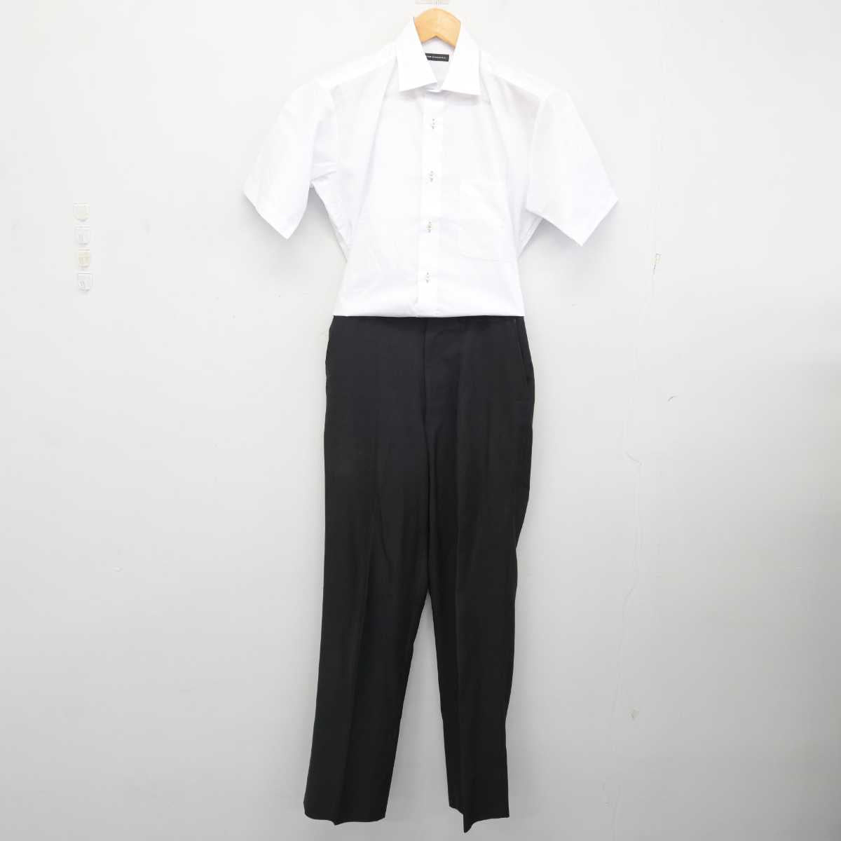 【中古】大阪府 摂津高等学校 男子制服 2点 (シャツ・ズボン) sf080761