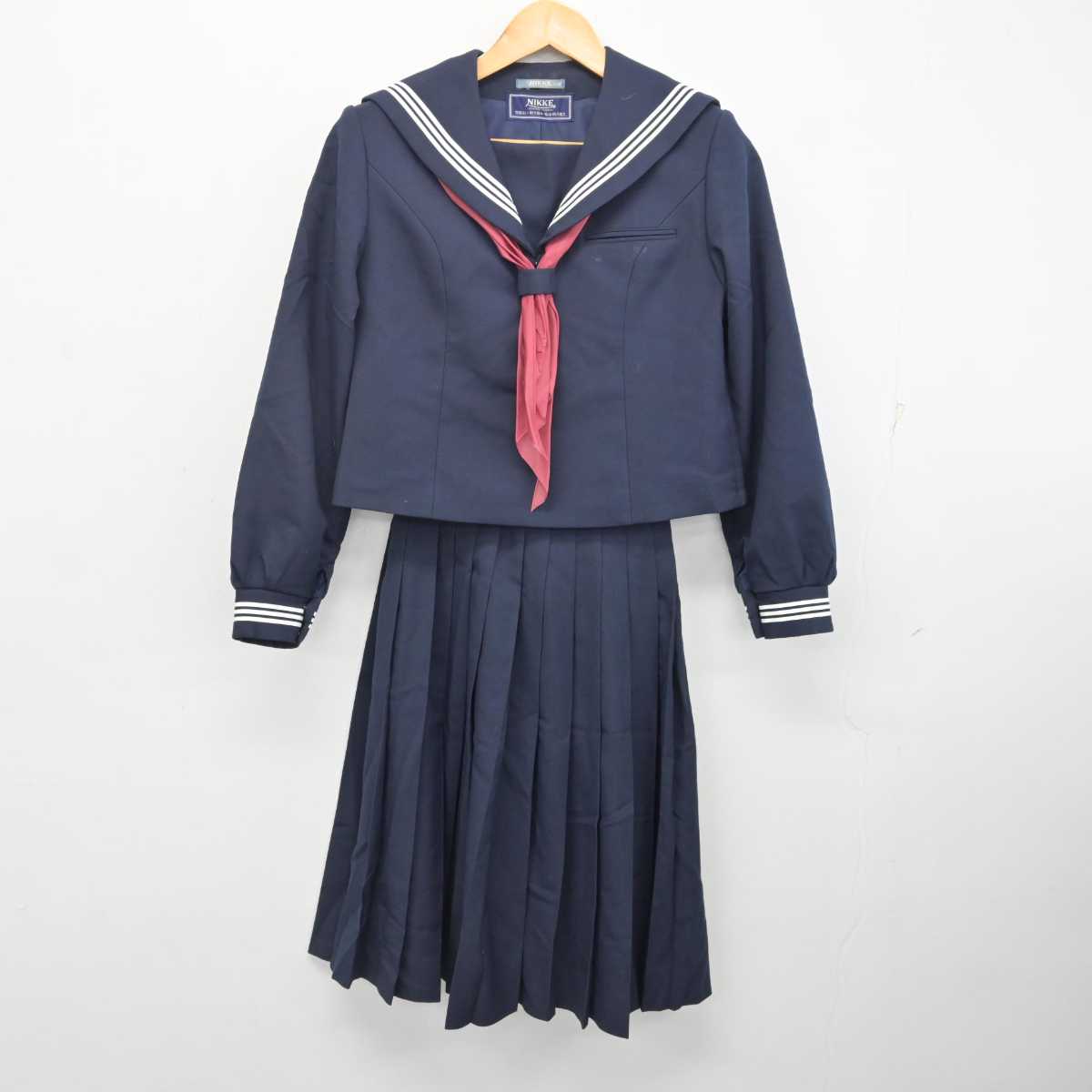 中古】福岡県 福岡第一高等学校 女子制服 2点 (セーラー服・スカート) sf080779 | 中古制服通販パレイド