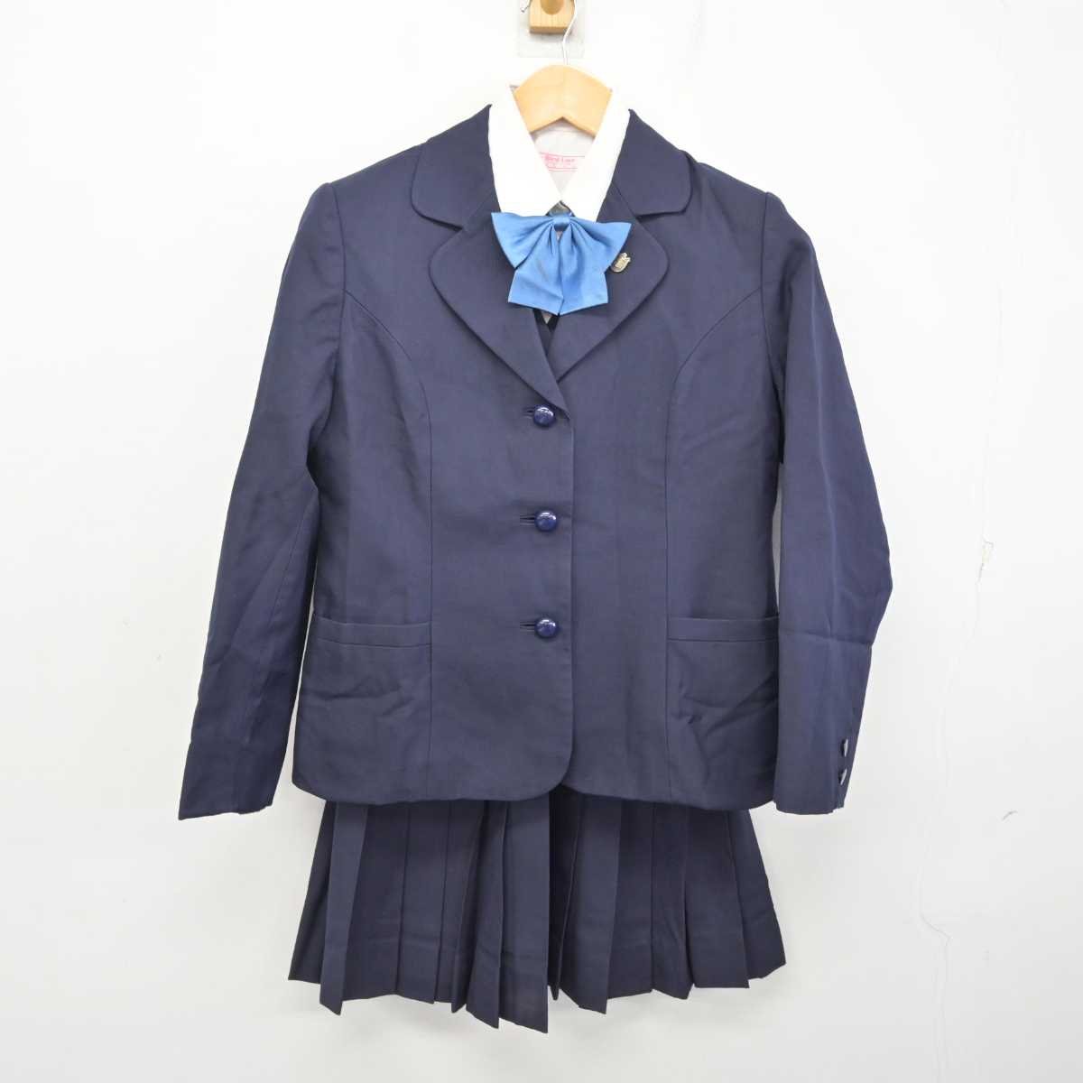 【中古】千葉県 八千代高等学校/旧制服 女子制服 6点 (ブレザー・ベスト・シャツ・スカート) sf081019