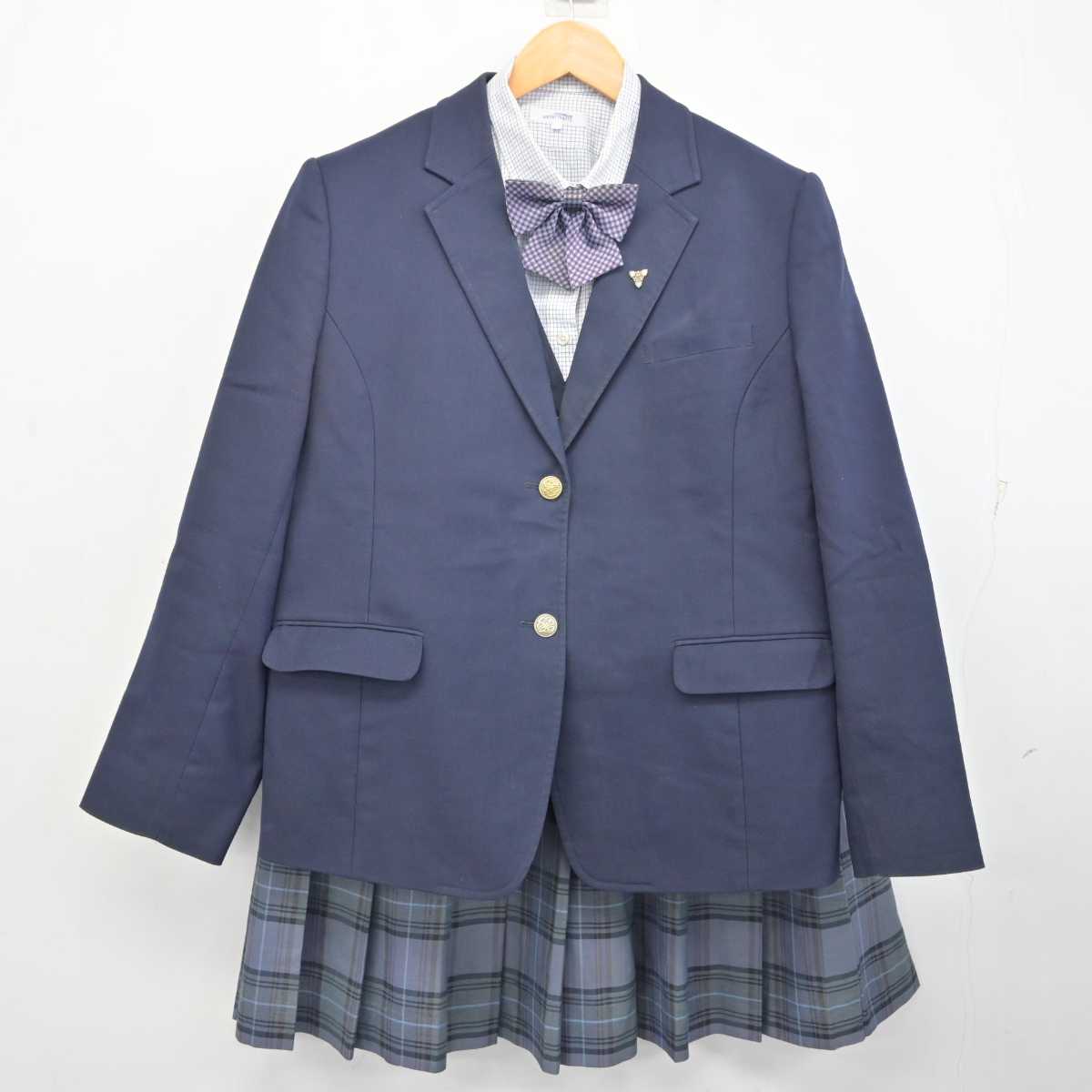 中古】青森県 千葉学園高等学校 女子制服 7点 (ブレザー・ベスト 中古】青森県 千葉学園高等学校 女子制服 7点 (ブレザー・ベスト