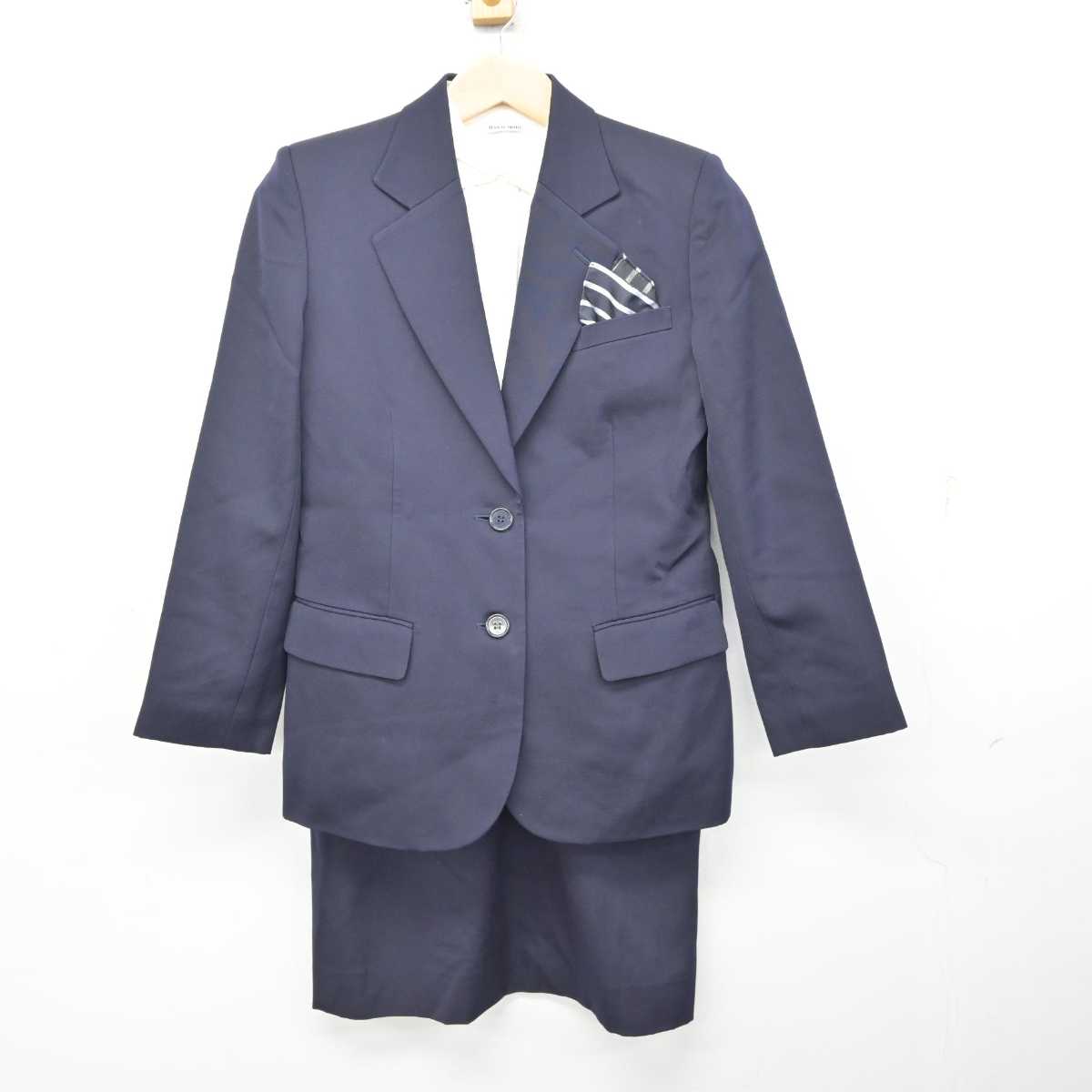 【中古】広島県 安田女子大学 女子制服 6点 (ジャケット・ブラウス・スカート) sf081539