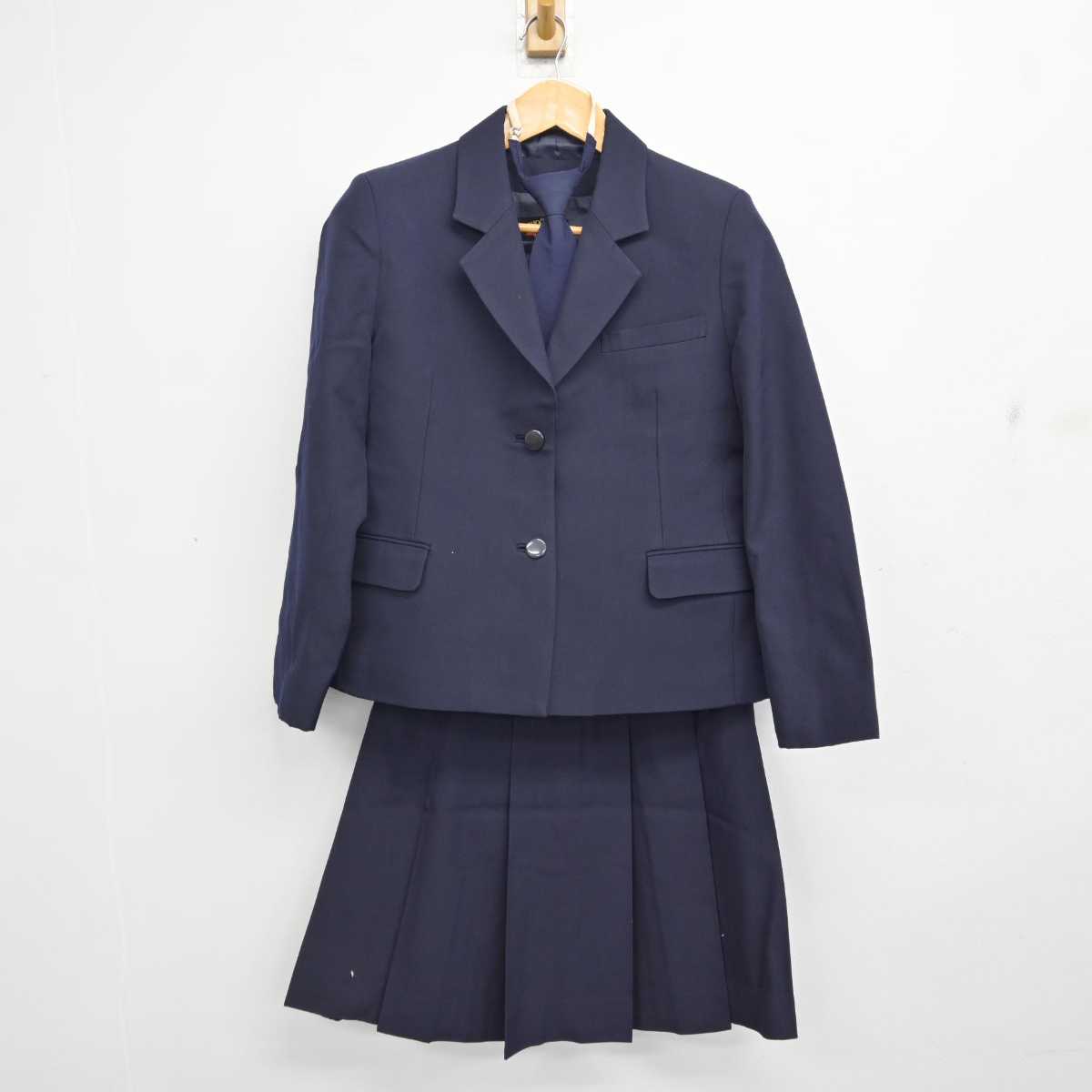 【中古】埼玉県 星野高等学校女子部 女子制服 6点 (ブレザー・ベスト・スカート) sf081752