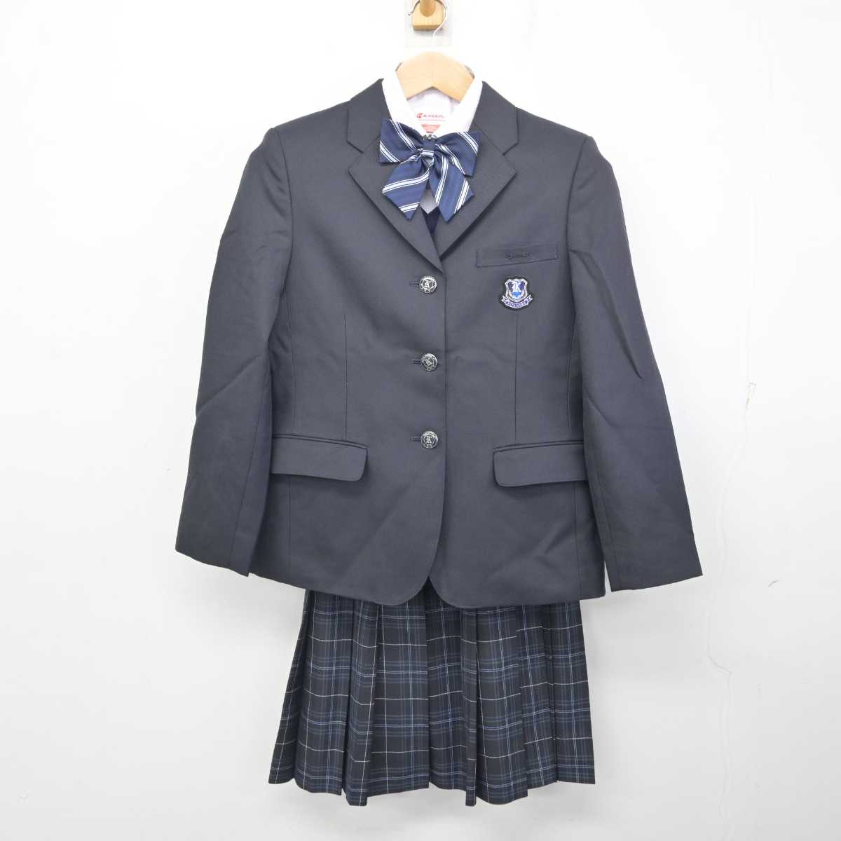 中古】兵庫県 北神戸中学校 女子制服 5点 (ブレザー・ニットベスト・シャツ・スカート) sf081950 | 中古制服通販パレイド