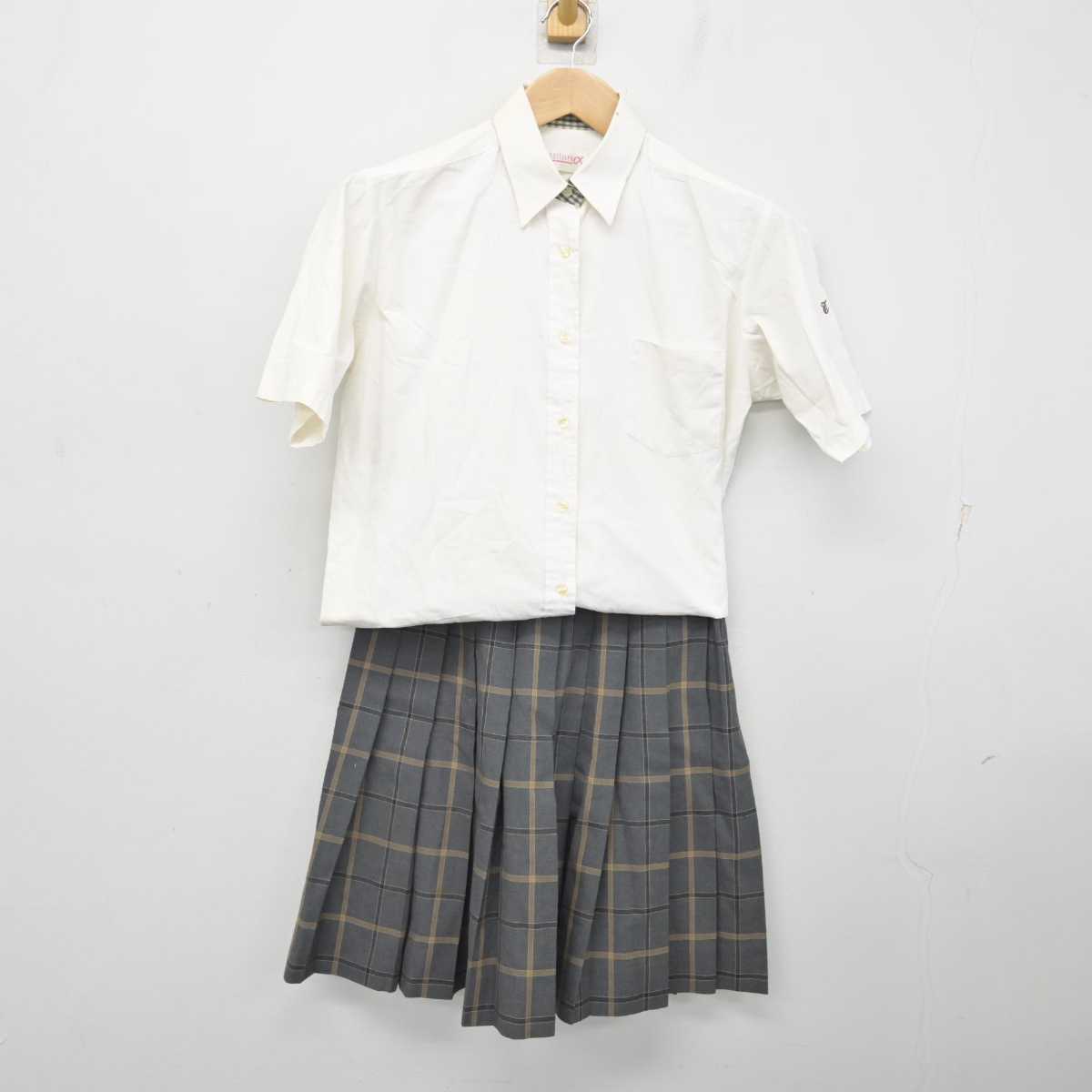 中古】三重県 高田学苑 高田中学校・高等学校 女子制服 2点 (シャツ・スカート) sf082096 | 中古制服通販パレイド